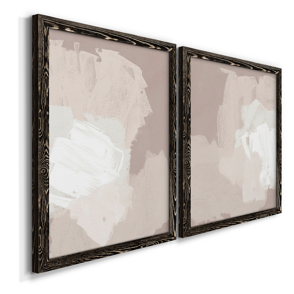 Cloud Slate I - Barnwood Framed Canvas Set