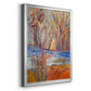 Cadmium Winter Solstice I - Modern Framed Canvas Print