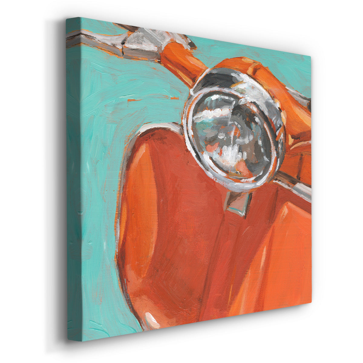 Retro Scooter I - Canvas Art Print