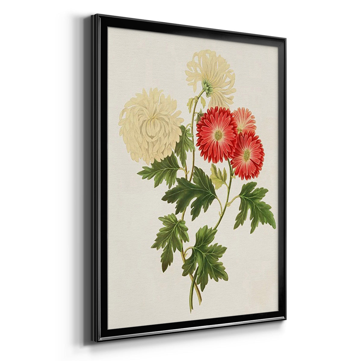 Flowers of the Seasons I - Modern Framed Canvas Print