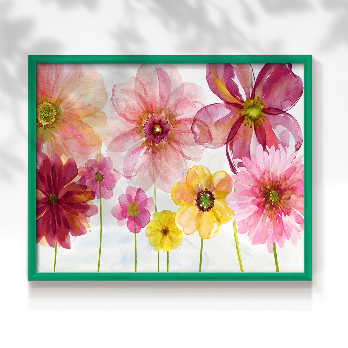 44001,watercolor,flowers,artwork,painting,floral,blossoms,pink,yellow,red,framed,colorful,decorative,nature,home decor,art,petals,garden,creative,mixed media,botanical,aesthetic,bright,beauty,hand-painted,wall art,interior design,cheerful,delicate,modern,flower arrangement,spring,seasonal,floral arrangement,visual art,design,Re-stickable,Text & Numbers