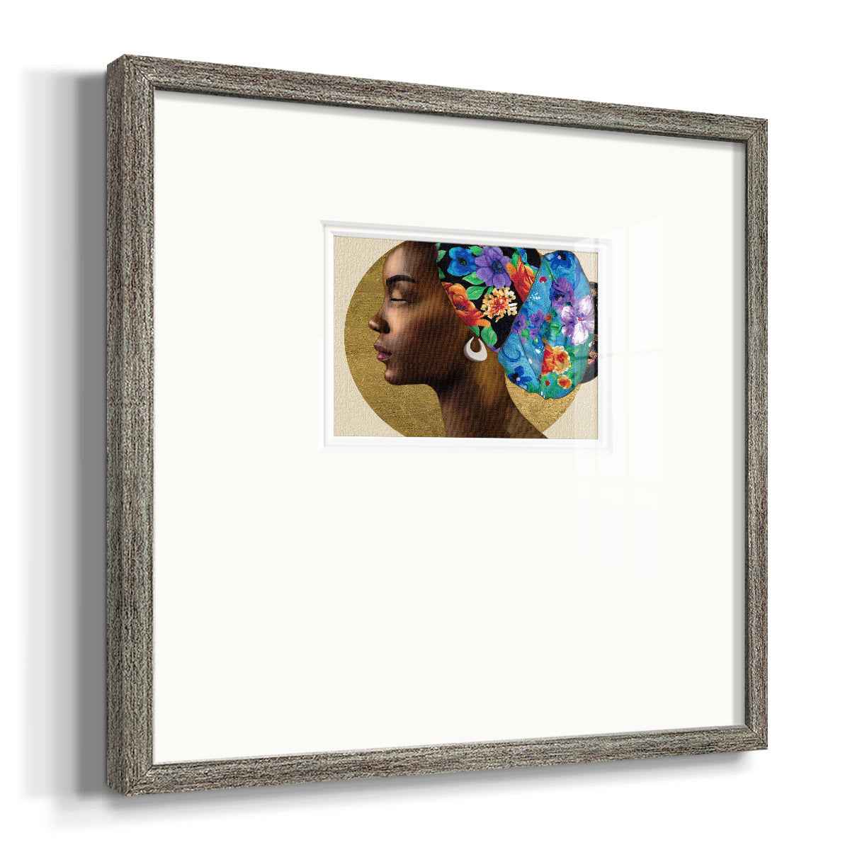 Golden Lady II Premium Framed Print Double Matboard