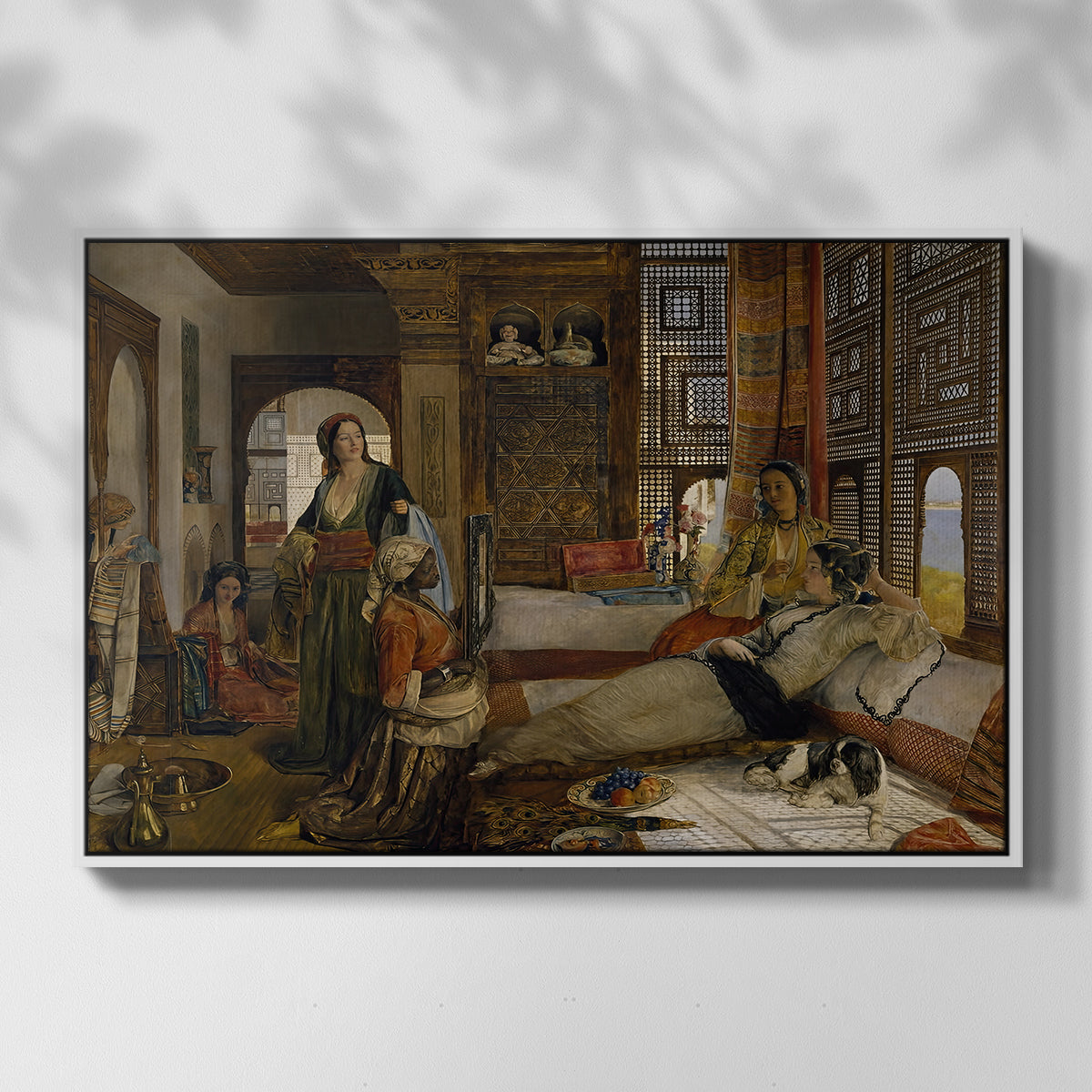 The Harem, 1876 - Floater Framed Canvas Print