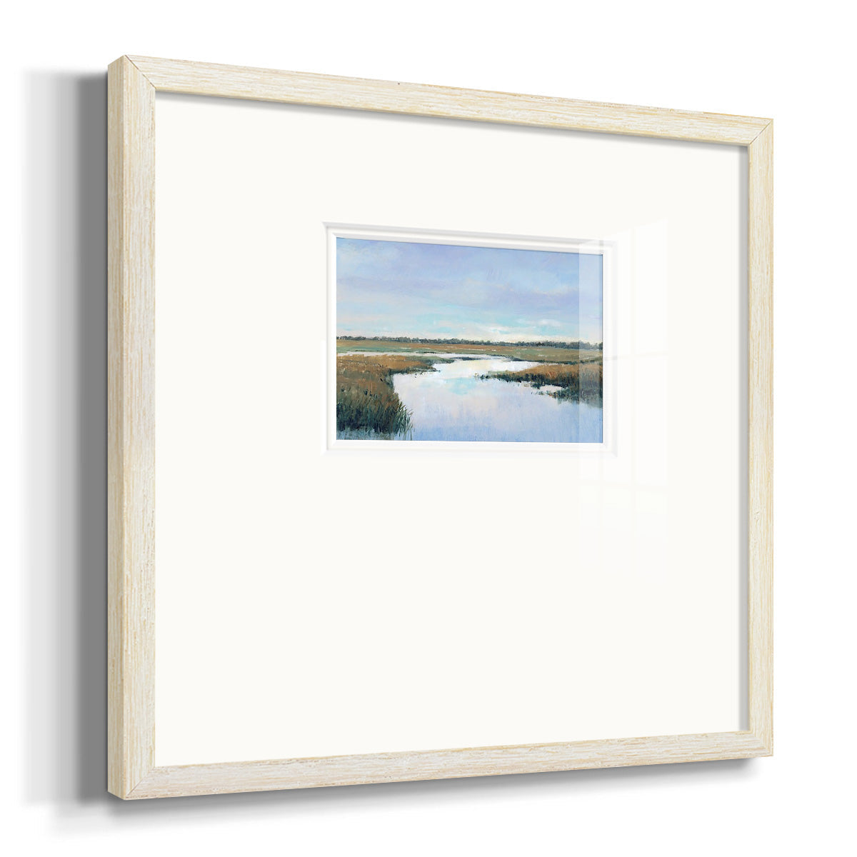 Coastal Plains I - Double Matboard Framed Print