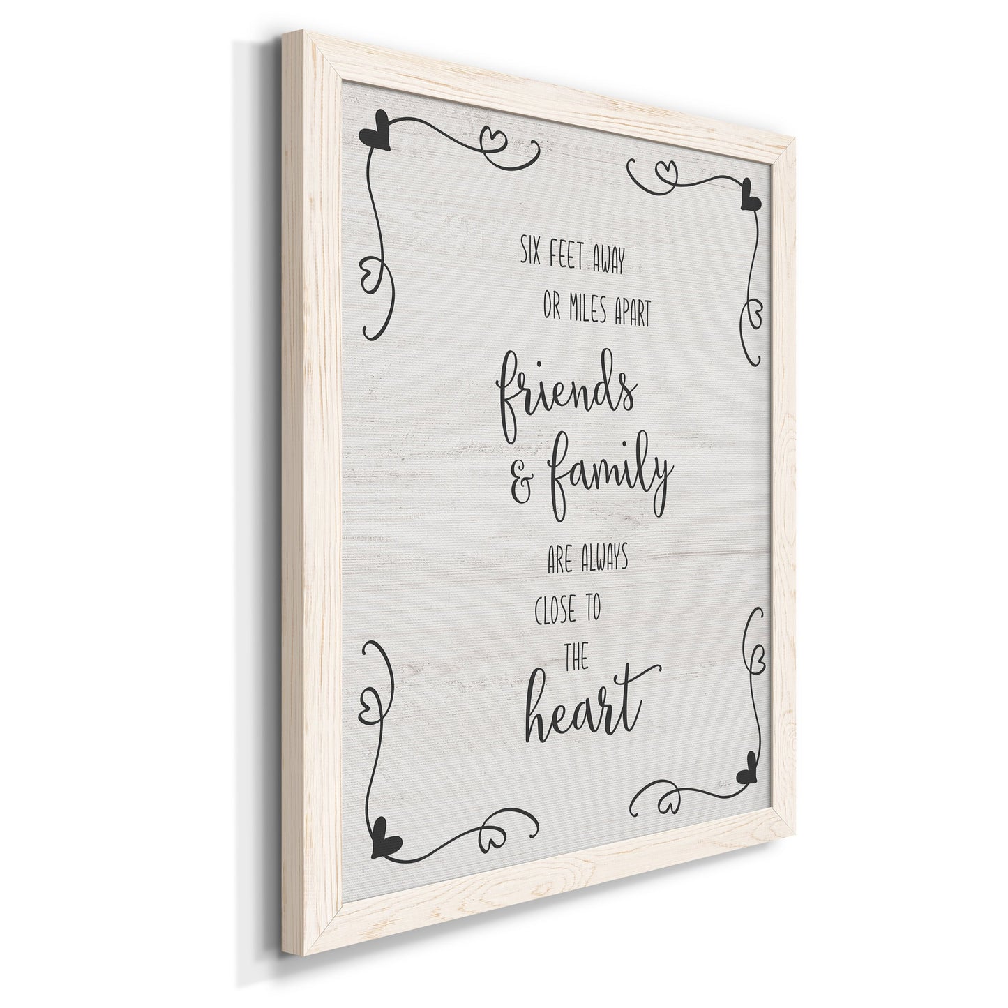 Six Feet - Barnwood Framed Canvas Print