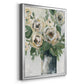 Floral Depth - Modern Framed Canvas Print