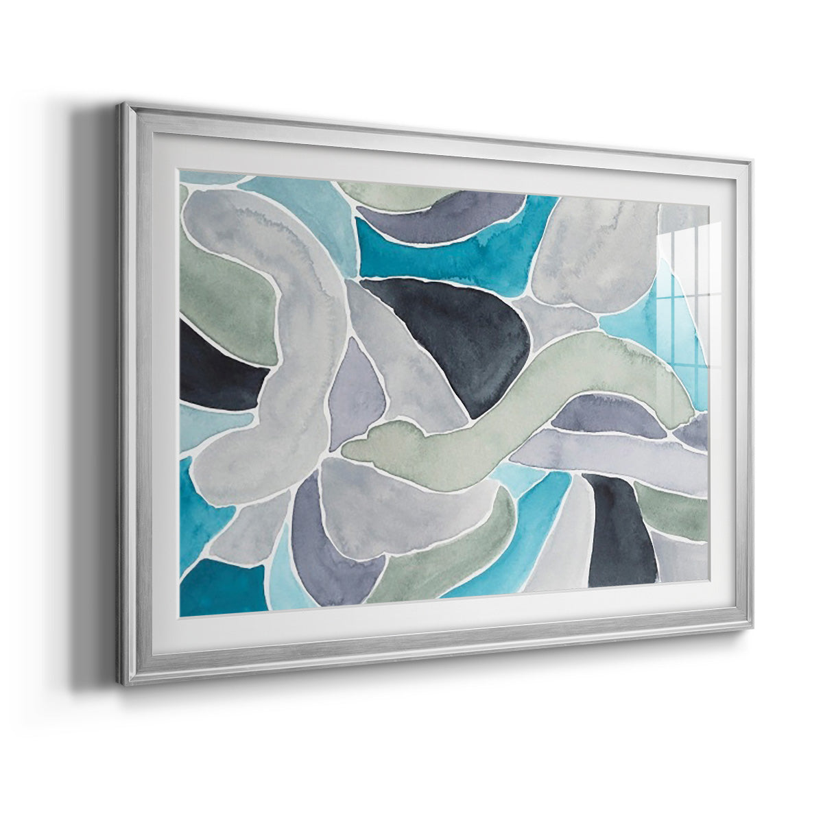 Subtle Billows II - Modern Framed Art Print