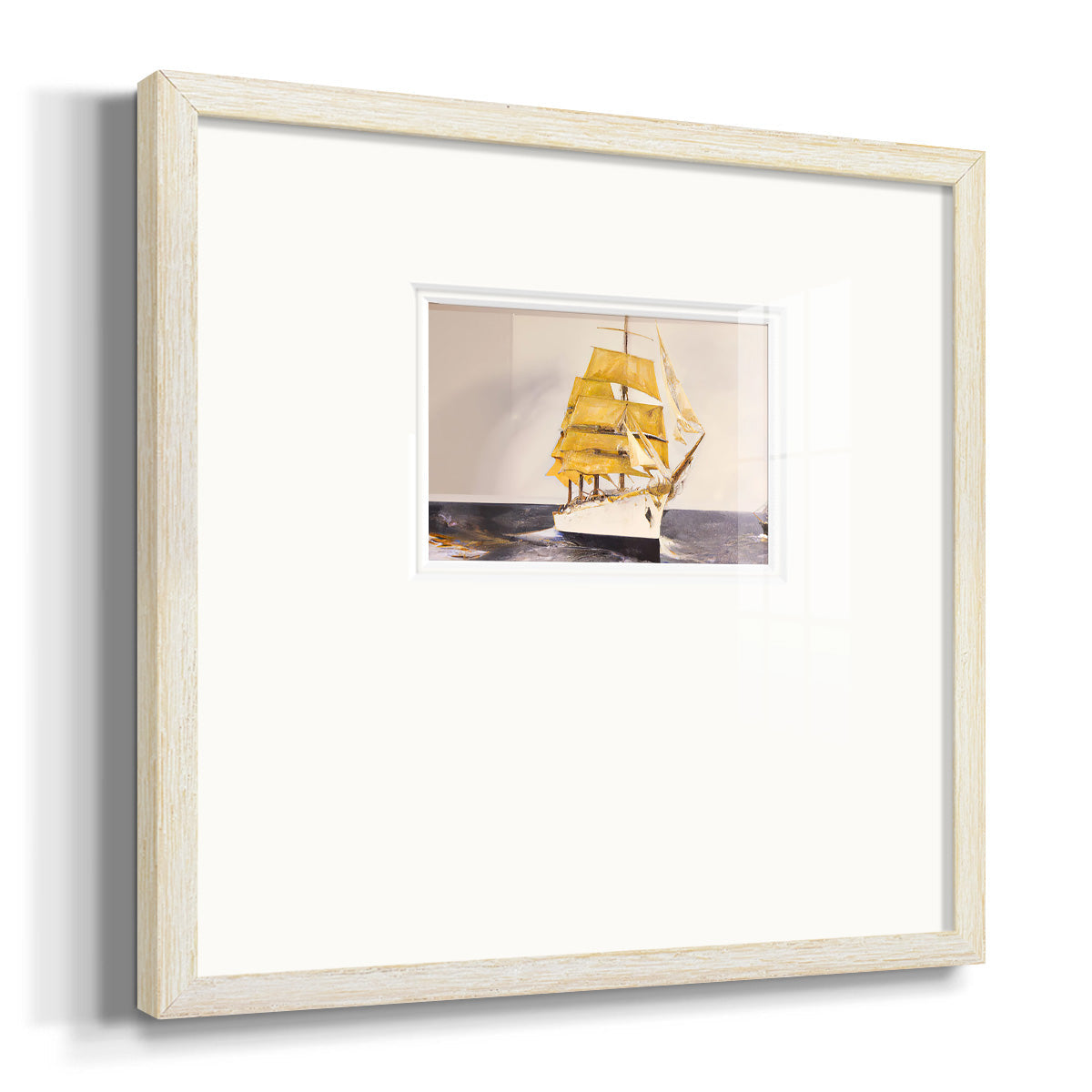 Golden Sailor Premium Framed Print Double Matboard