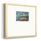 Morning Moon Over Waikiki- Premium Framed Print Double Matboard