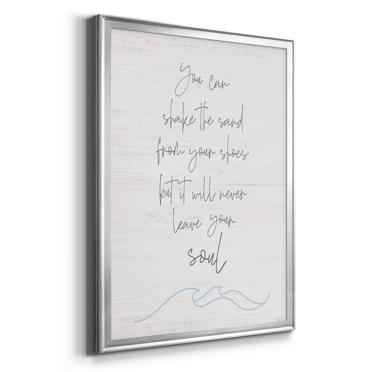 Shake the Sand - Modern Framed Canvas Print