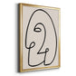 Face It II - Modern Framed Canvas Print