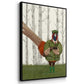 Pheasant Shooting Party 1 - Framed Premium Gallery Wrapped Canvas L Frame 3 Piece Set - Ready to Hang