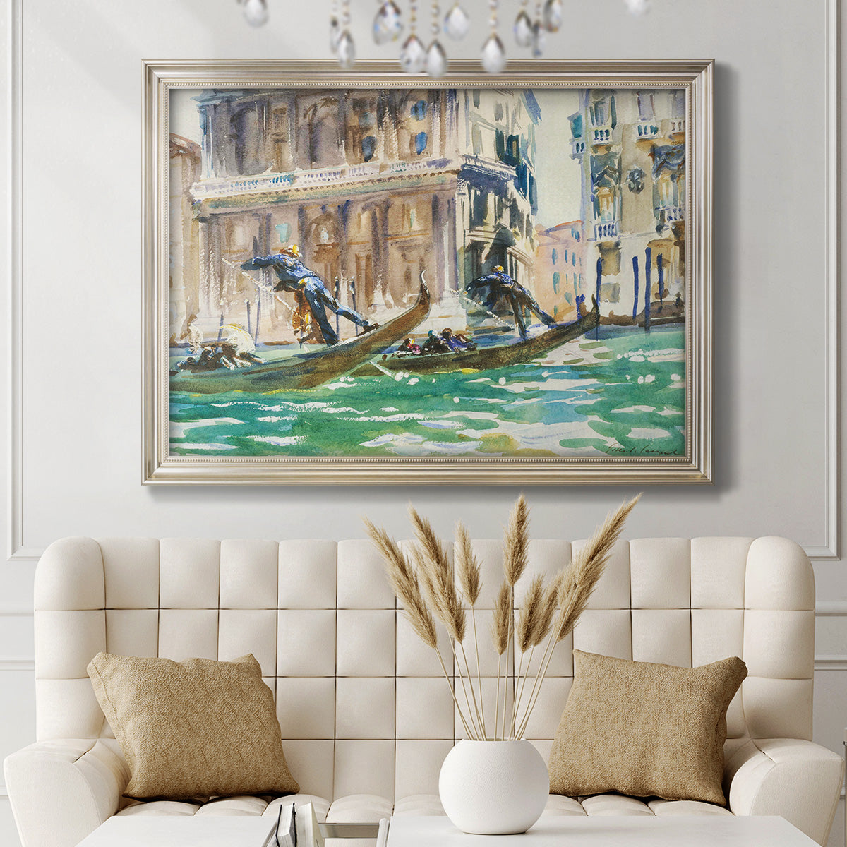 View of Venice, 1906 - Ornate Framed Canvas Print