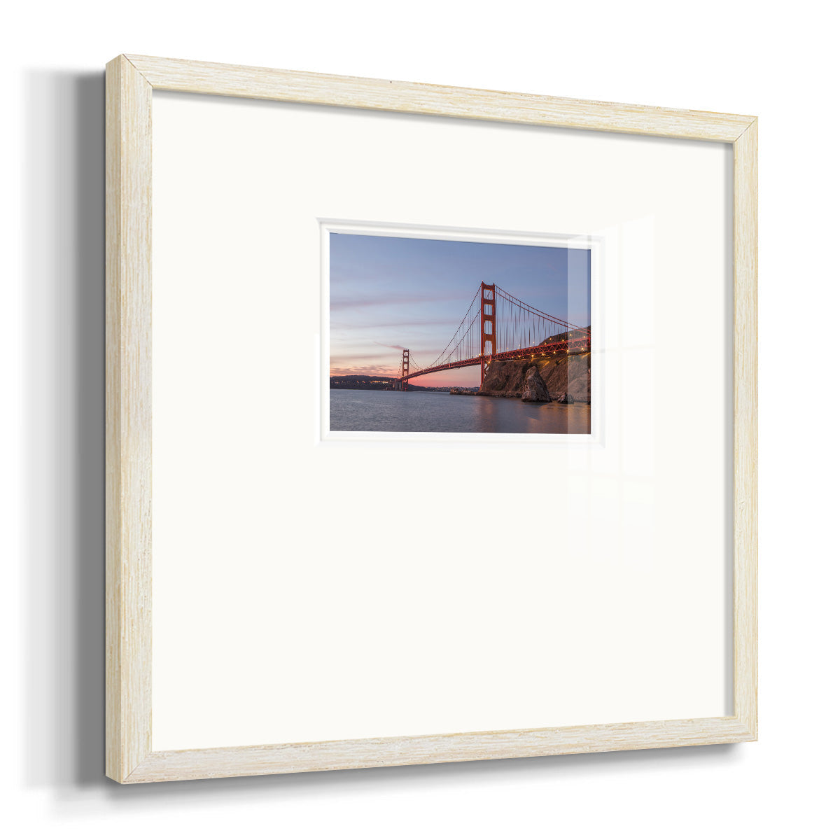 Golden Gate Span- Premium Framed Print Double Matboard