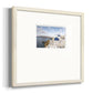 Santorini View Premium Framed Print Double Matboard