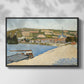 The Riverbank, Les Andelys, 1886 - Floater Framed Canvas Print