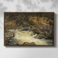 Waterfall in Hallingdal, 1848 - Floater Framed Canvas Print