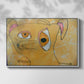 Cubist Dog with Stars (Student Art) - Floater Framed Canvas Print
