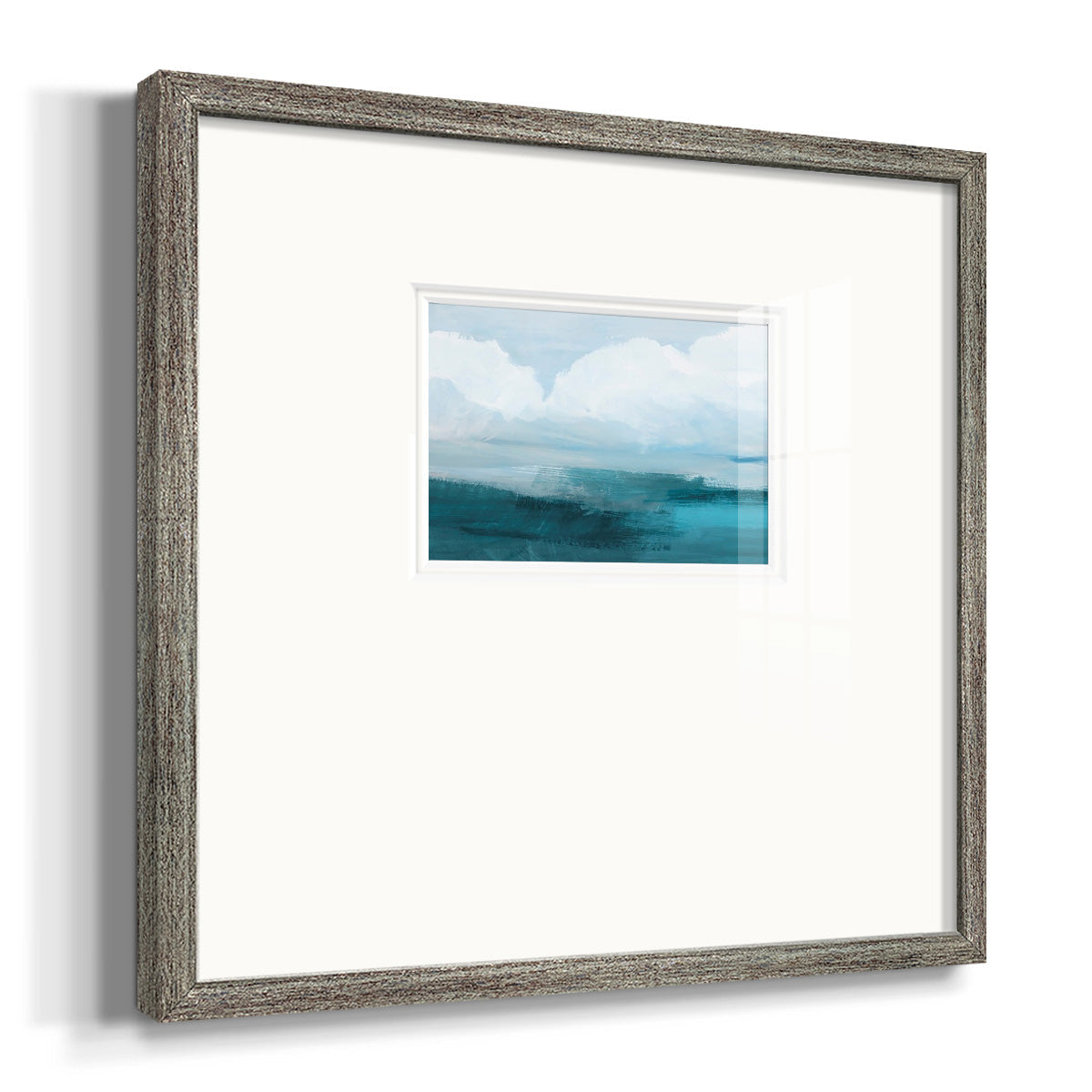 Azure Rising I Premium Framed Print Double Matboard