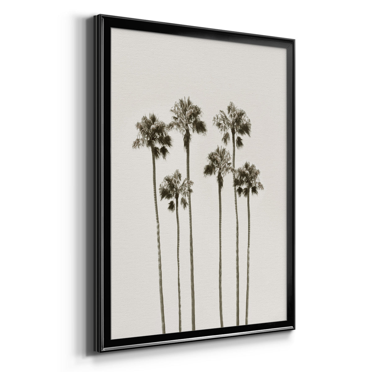 Palm Getaway - Modern Framed Canvas Print