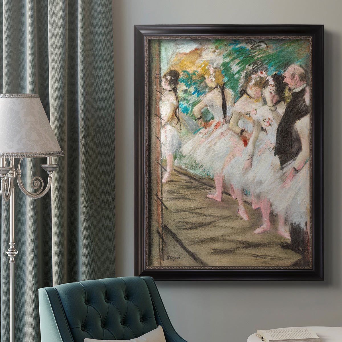 The Ballet, 1880 - Ornate Framed Canvas Print