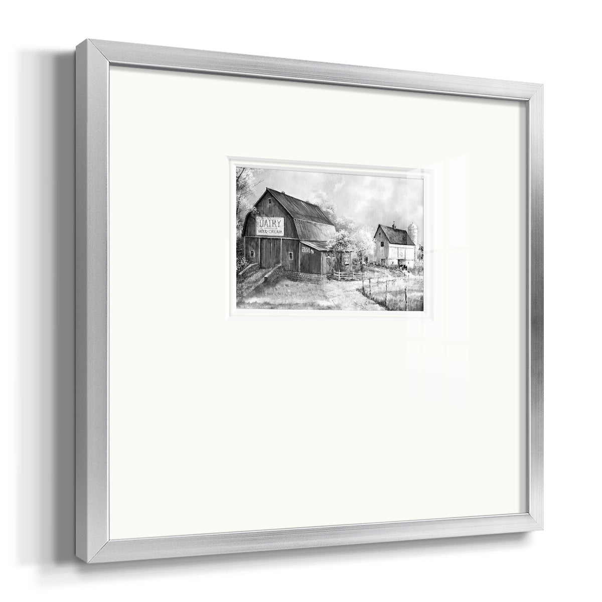 Day At The Farm Premium Framed Print Double Matboard