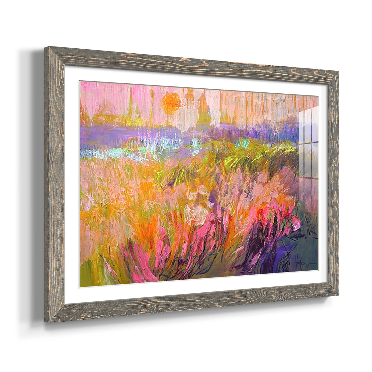 Among the Green Pastures VI - Barnwood Framed Art Print