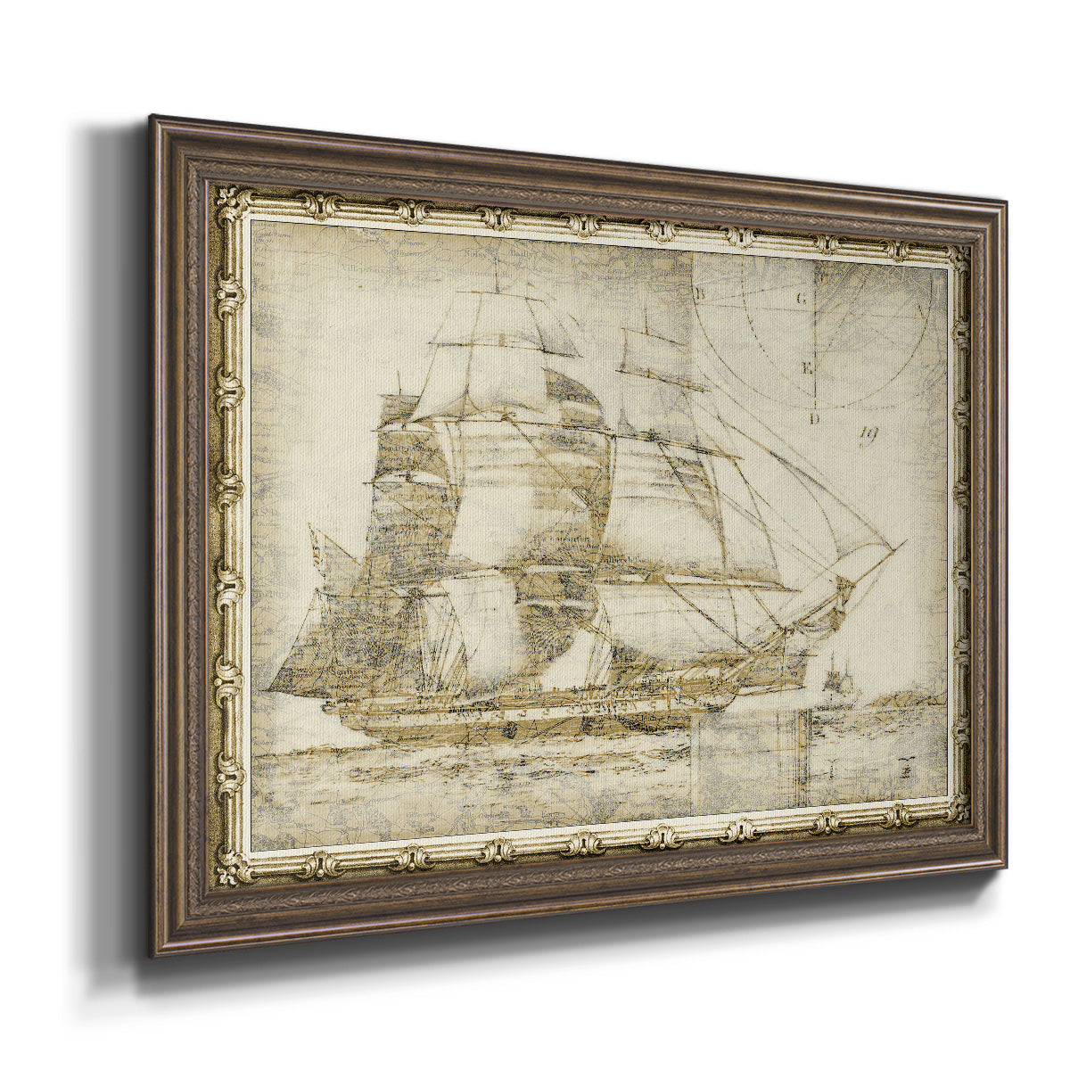 Ghost Ship I Premium Framed Canvas- Ready to Hang