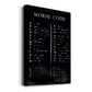 Morse Code Chart Premium Gallery Wrapped Canvas - Ready to Hang