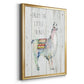 Llama Little Things - Modern Framed Canvas Print