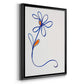 Wobbly Blooms I - Modern Framed Canvas Print