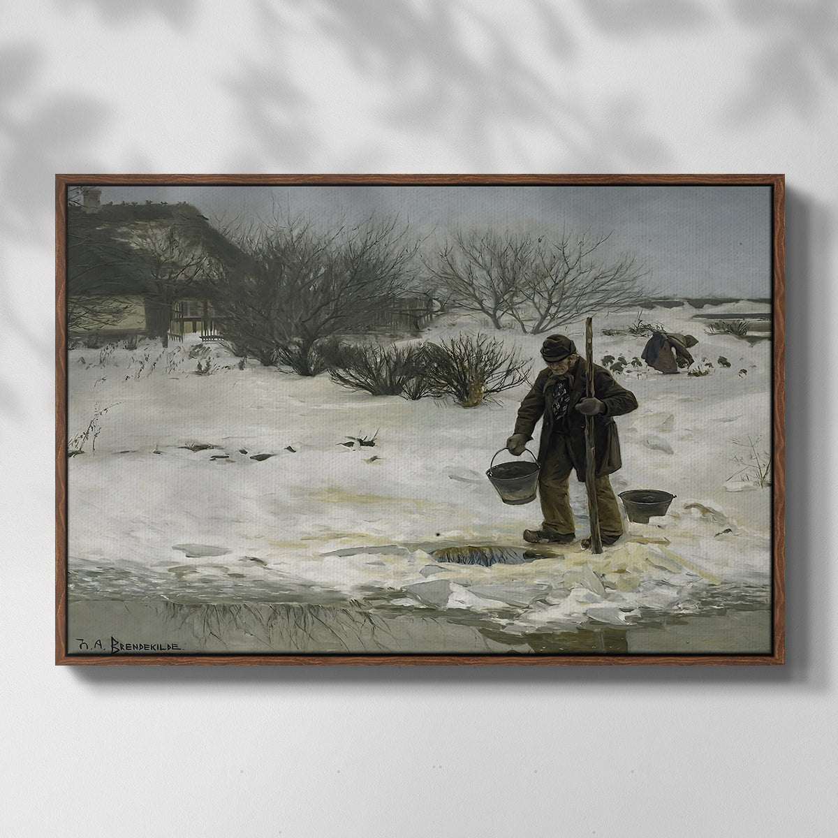 Tøsne, 1895 - Floater Framed Canvas Print