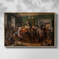 An Auction Scene, 1835 - Floater Framed Canvas Print