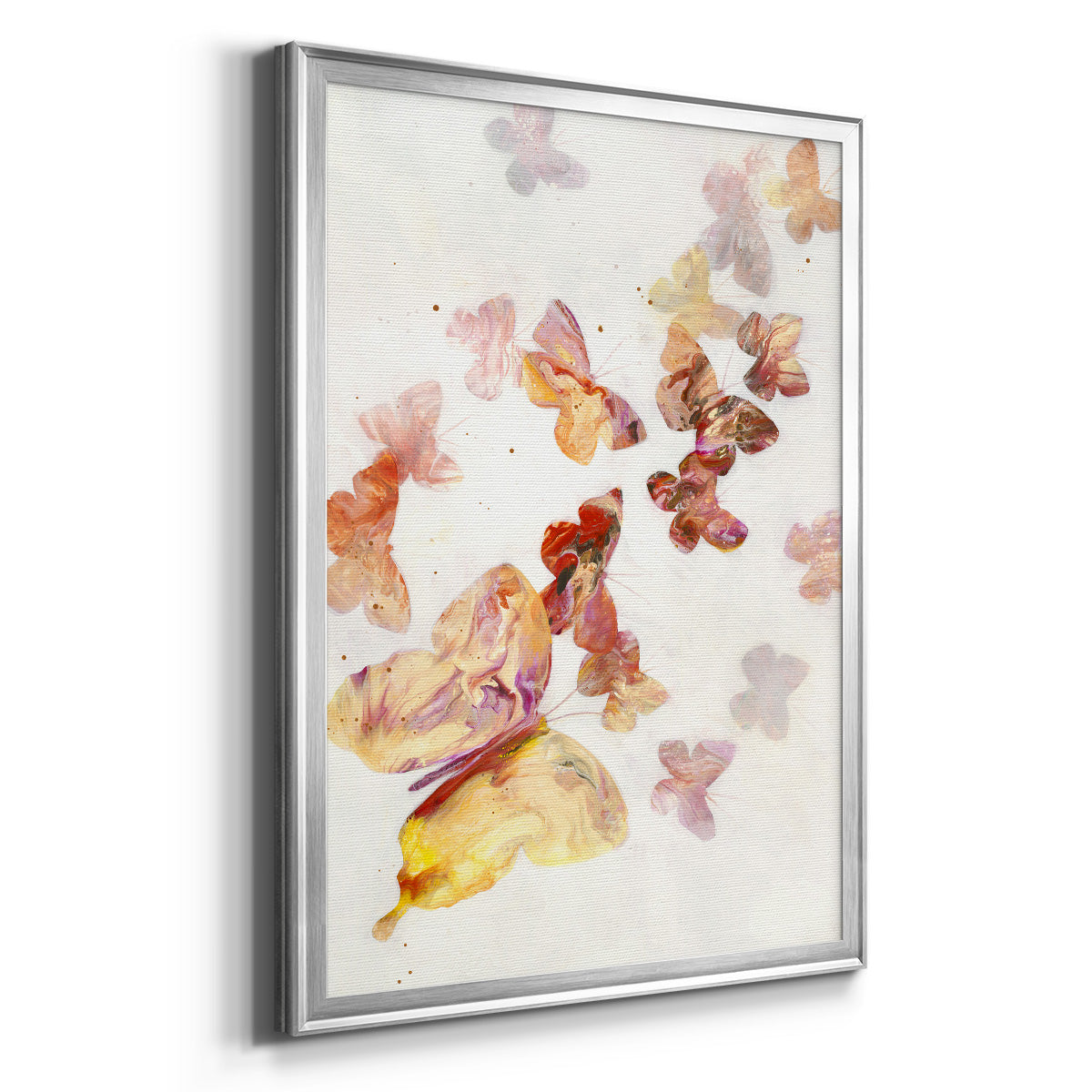 All A Flutter - Modern Framed Canvas Print