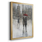 Rain in The City II - Modern Framed Canvas Print