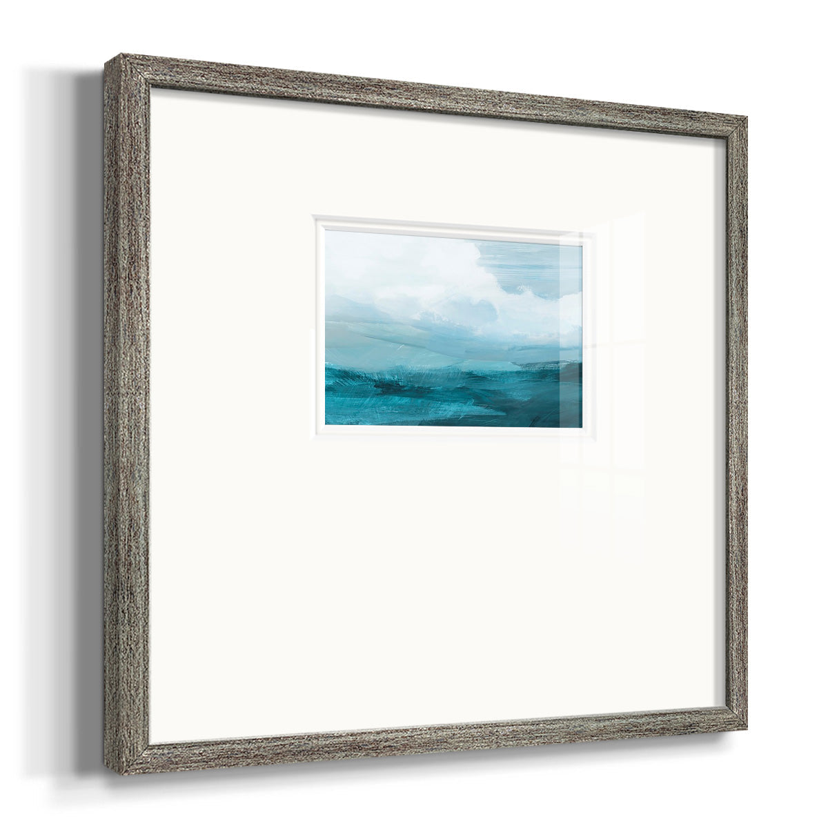 Azure Rising IV Premium Framed Print Double Matboard