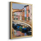 Colorful Canal - Modern Framed Canvas Print