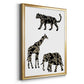 Ornamental Safari Animals III - Modern Framed Canvas Print