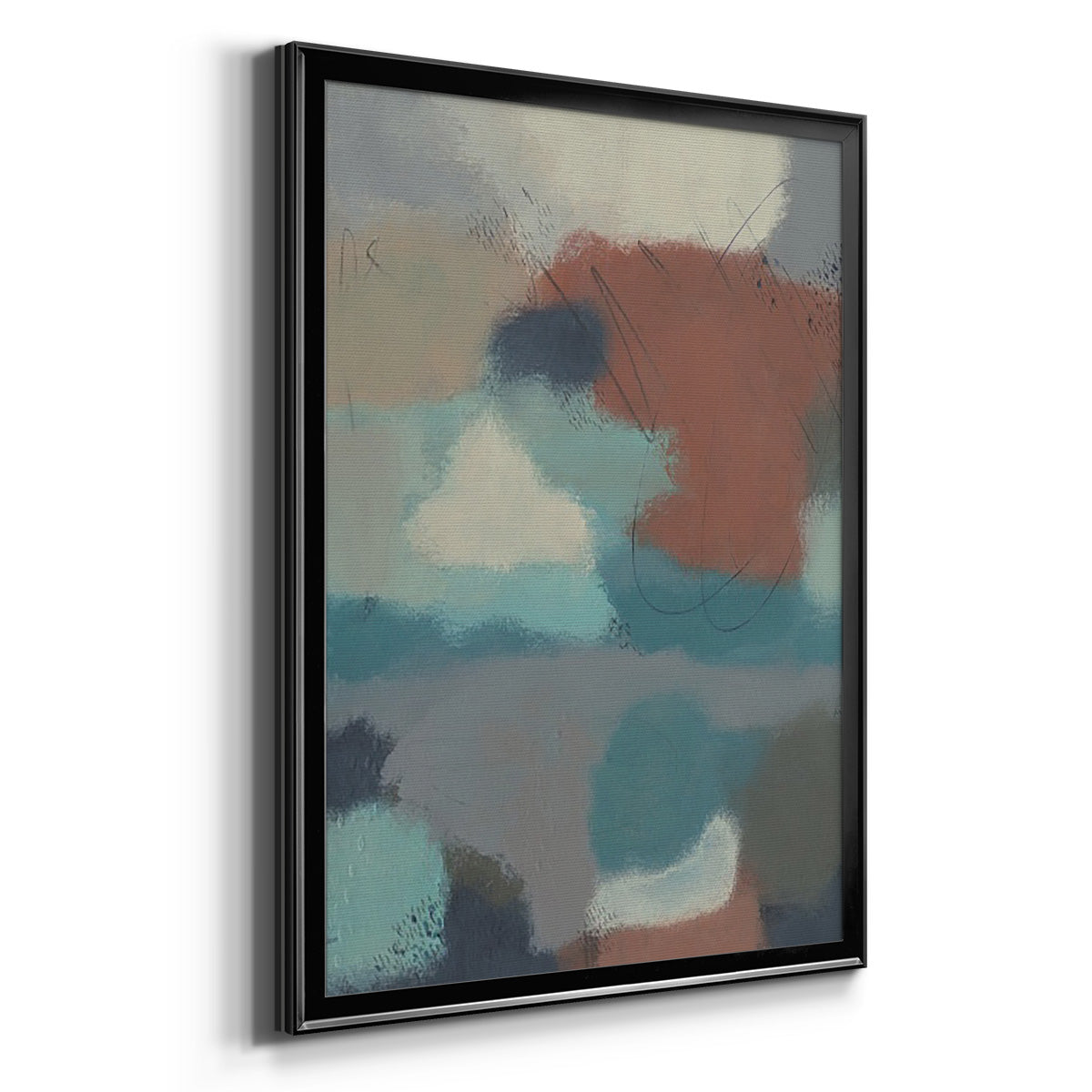 Floating By I - Modern Framed Canvas Print