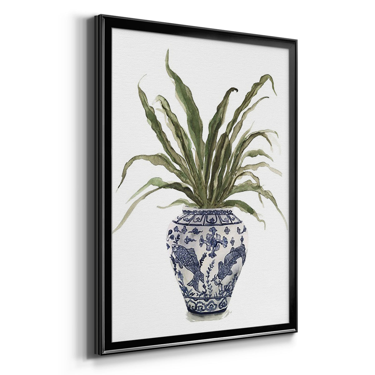 Fern House II - Modern Framed Canvas Print