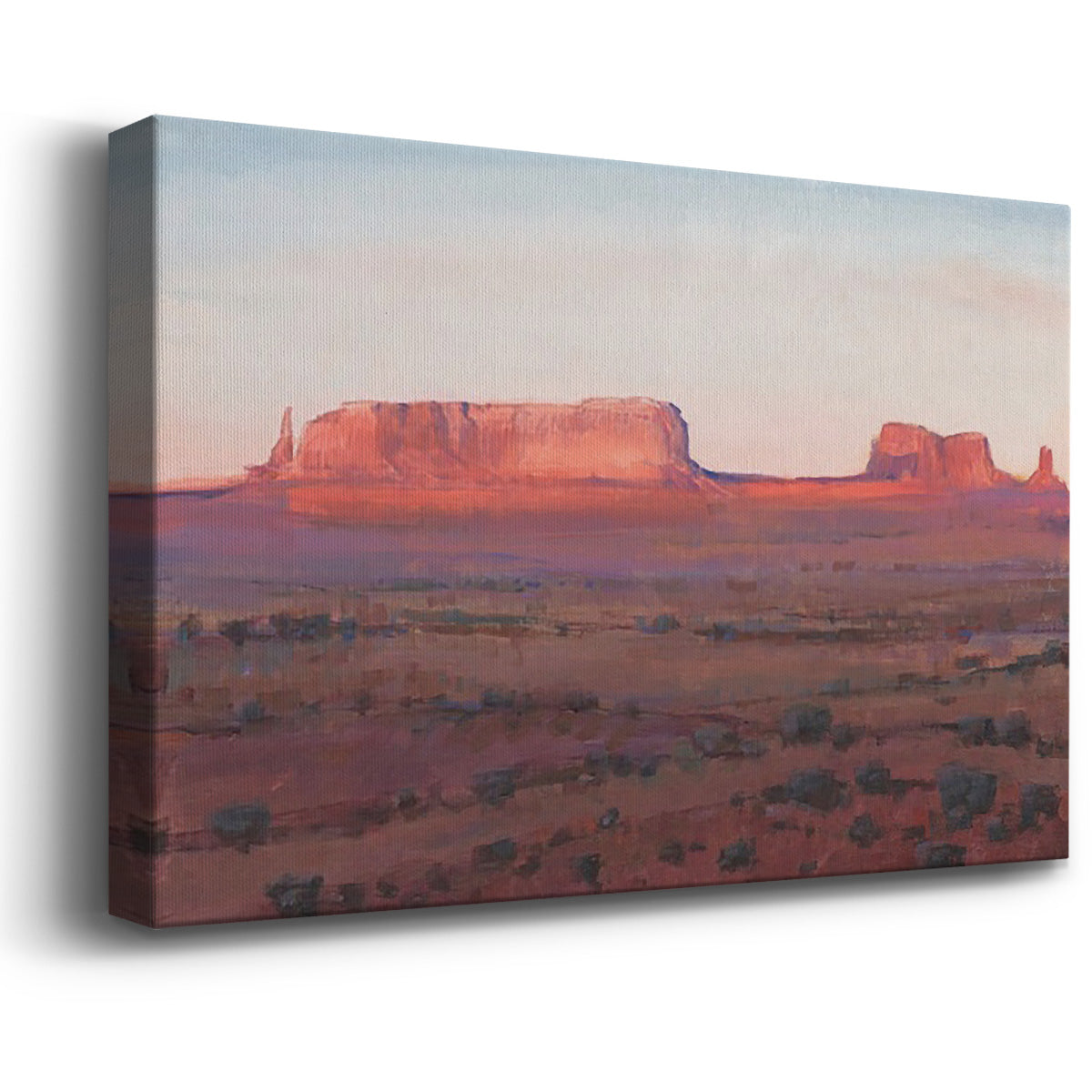 Red Rocks at Dusk I Premium Gallery Wrapped Canvas - Ready to Hang