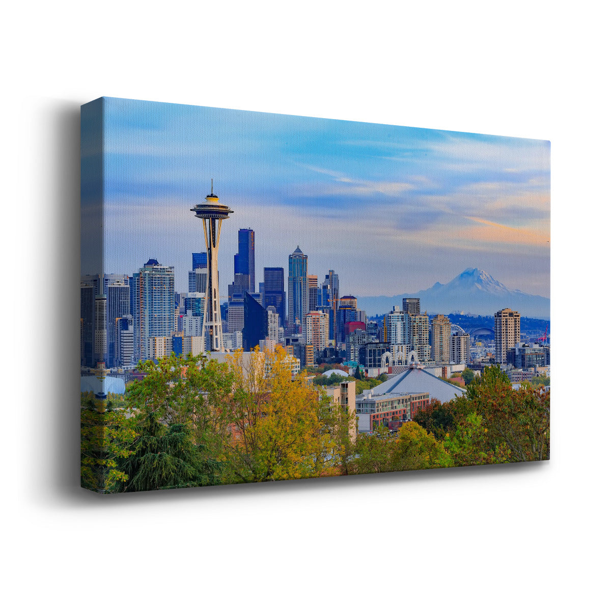 Space Needle and Seattle Downtown - Canvas Art Print