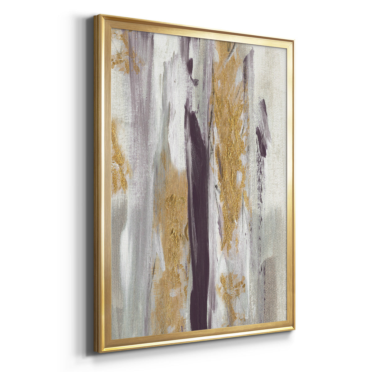 Tumultuous Amethyst II - Modern Framed Canvas Print