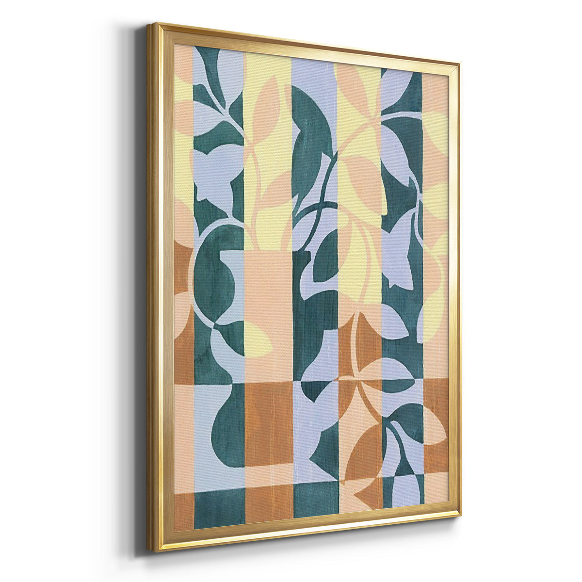 Checkered Cutting II - Modern Framed Canvas Print