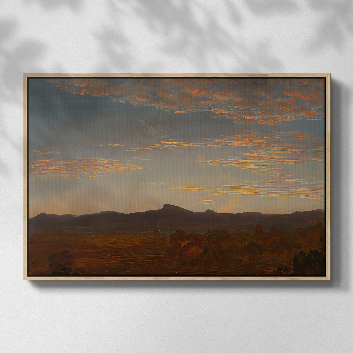Study for "Catskill Creek", c. 1844-1845 - Floater Framed Canvas Print