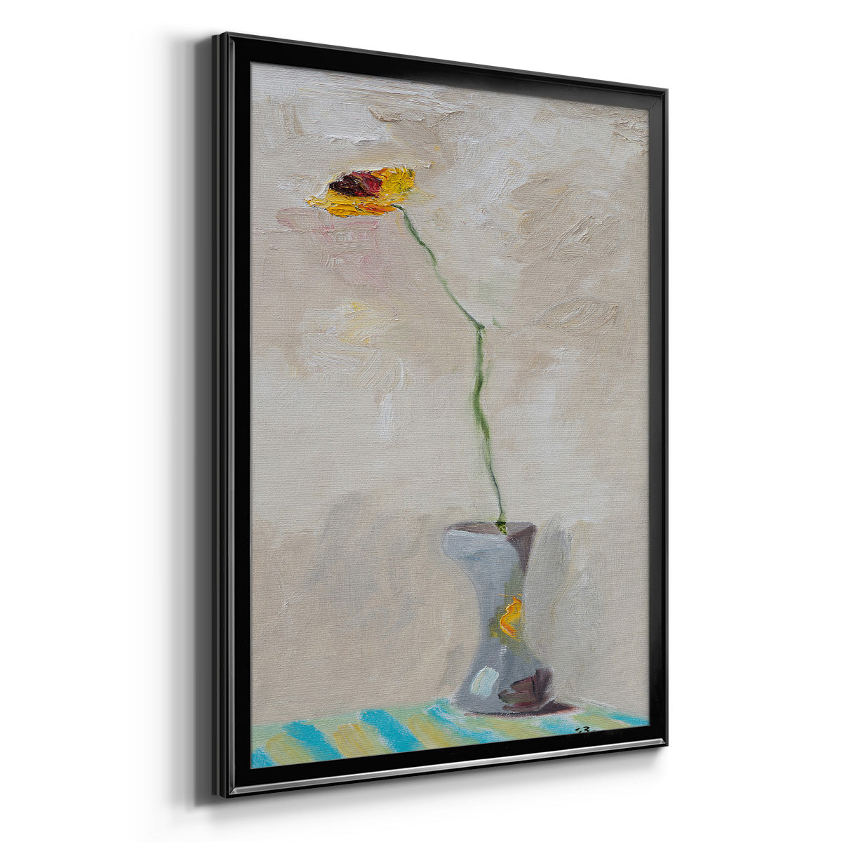 Single & Ready to Mingle - Modern Framed Canvas Print