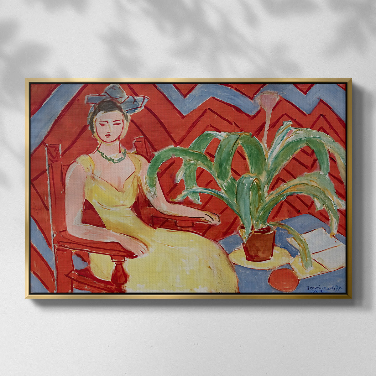Michaella, 1943 - Floater Framed Canvas Print