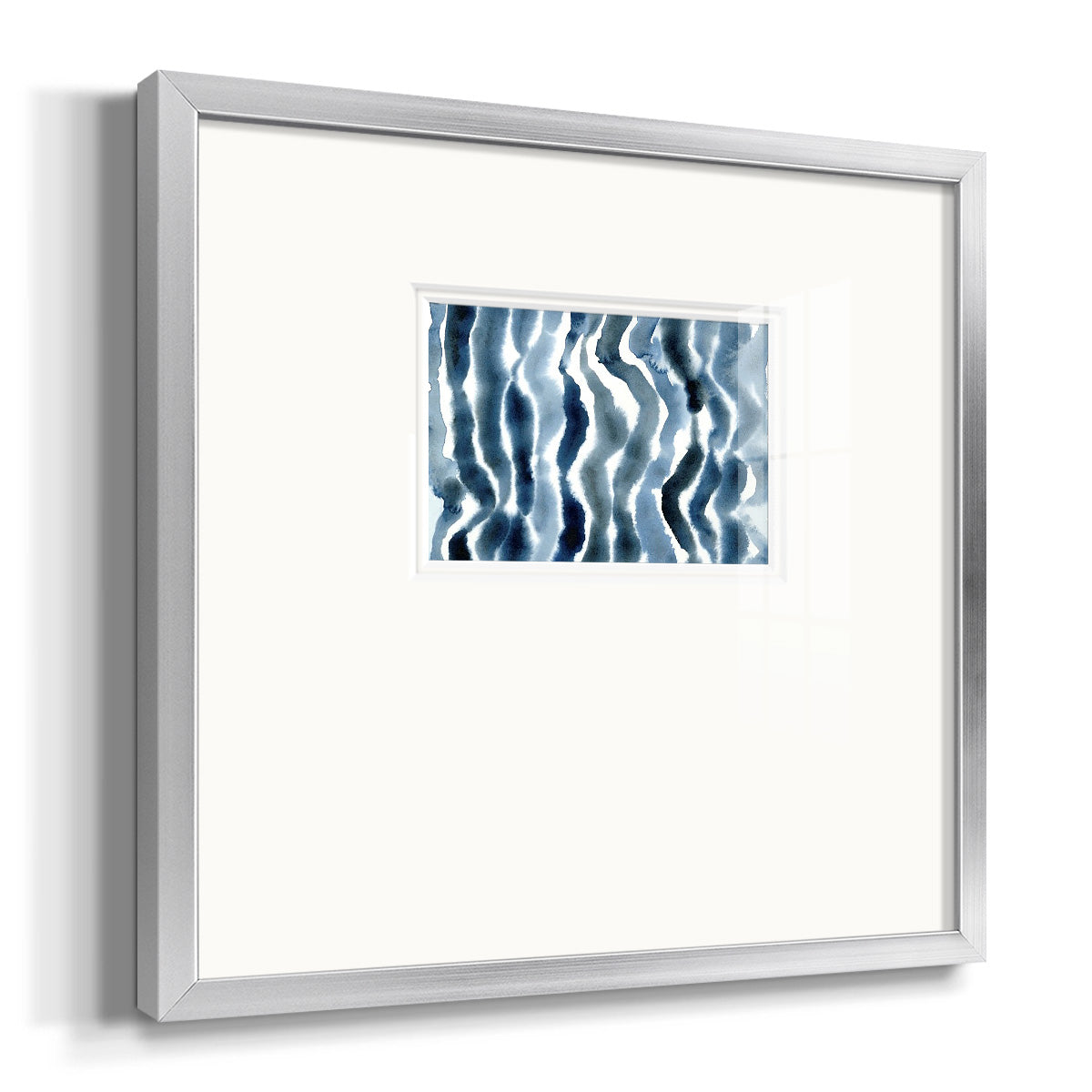 True Blue Wave II Premium Framed Print Double Matboard