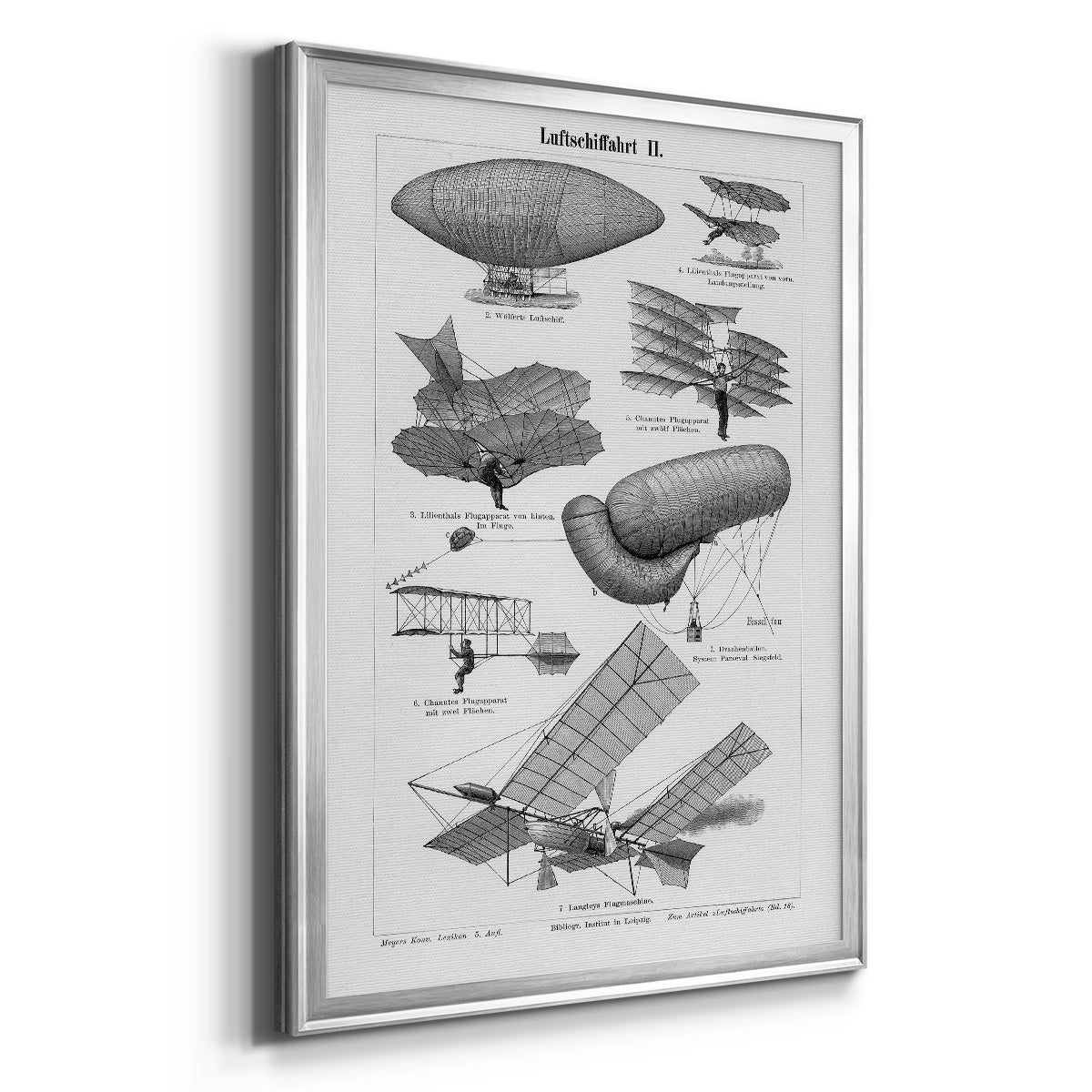 Industrial Flight - Modern Framed Canvas Print