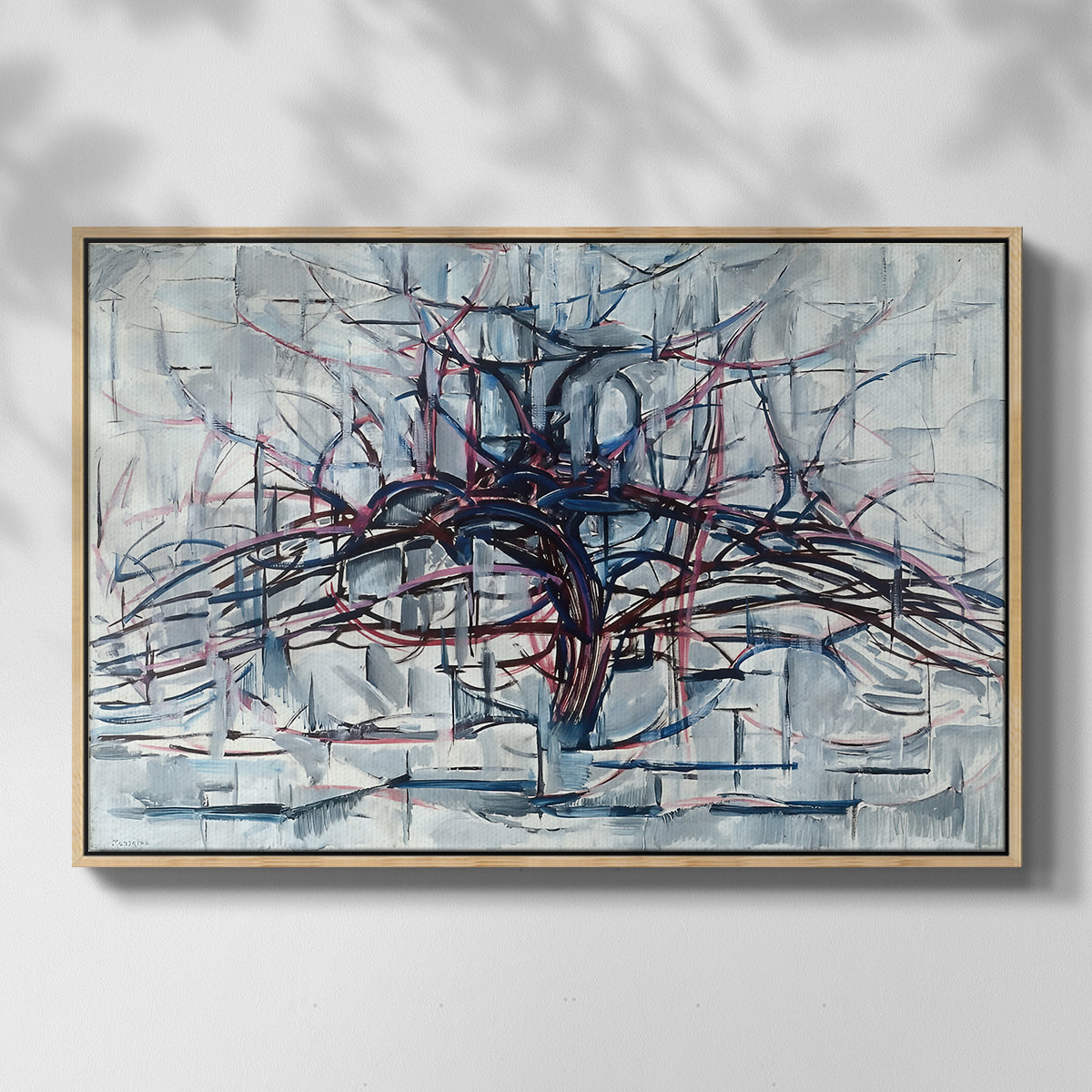 Horizontal Tree, 1912 - Floater Framed Canvas Print